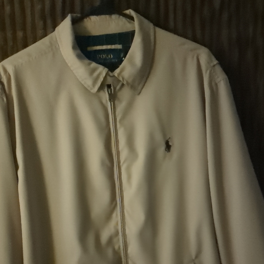 👌🏽Polo by Ralph Lauren Men's Classic Beige Lightweight Khaki Jacket